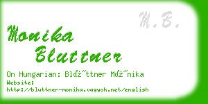 monika bluttner business card